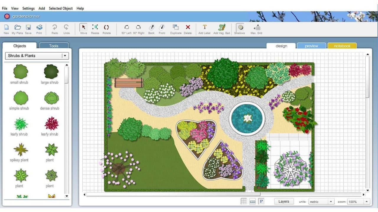 نرم افزار طراحی باغ برای کامپیوتر