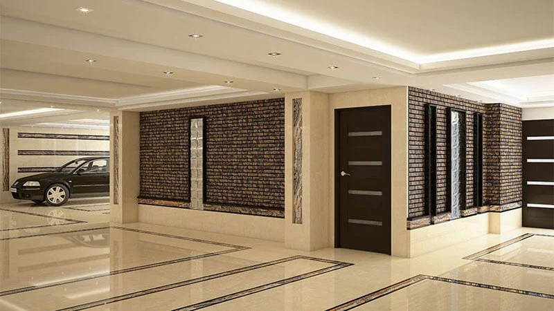 پارکینگ ساختمان طراحی دیوار پارکینگ مسکونی