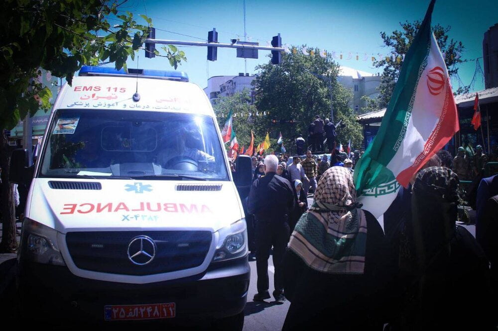 امدادرسانی اورژانس تهران به ۴۱ نفر در راهپیمایی روزقدس