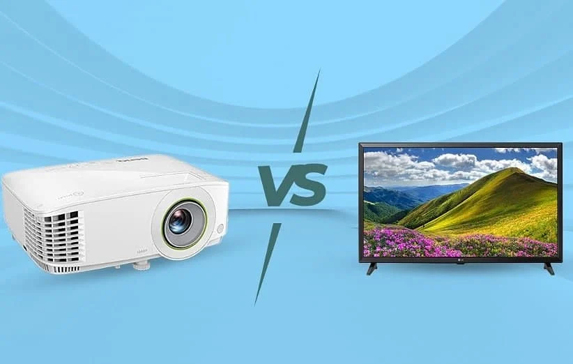 مقایسه ویدئو پروژکتور با تلویزیون