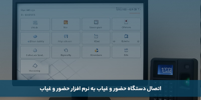 اتصال دستگاه حضور و غیاب به نرم افزار حضور و غیاب