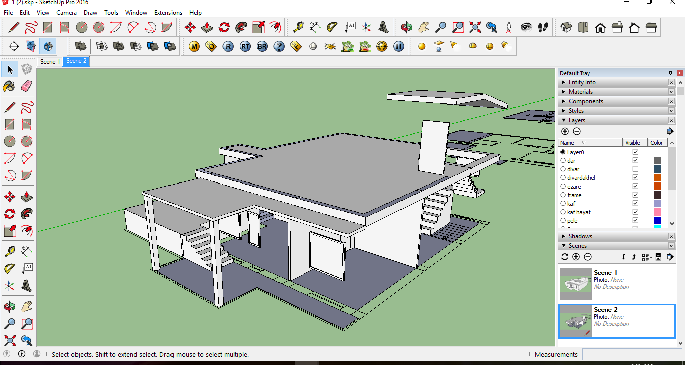 چگونه در اسکچاپ لایه بندی کنیم؟
