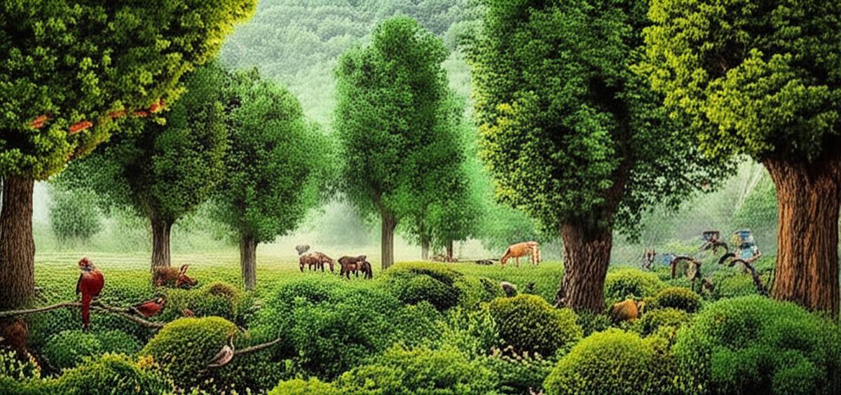 پوشش گیاهی و جانوری روستای درخت جوز