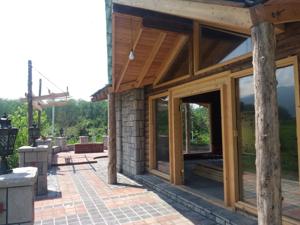 ساخت خانه و ویلای چوبی