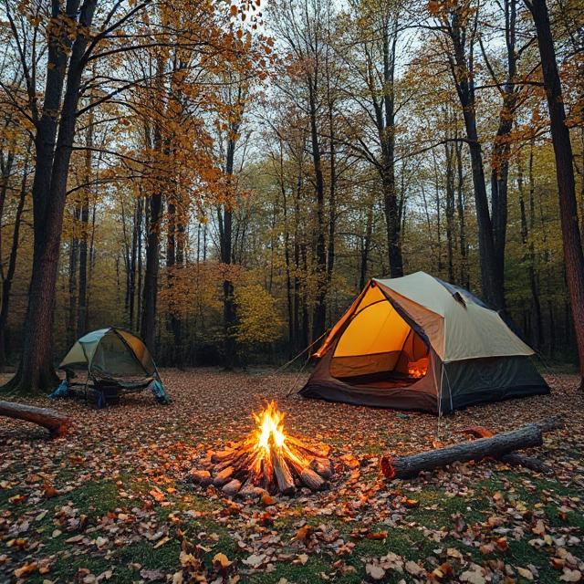 کمپ زنی پاییزه