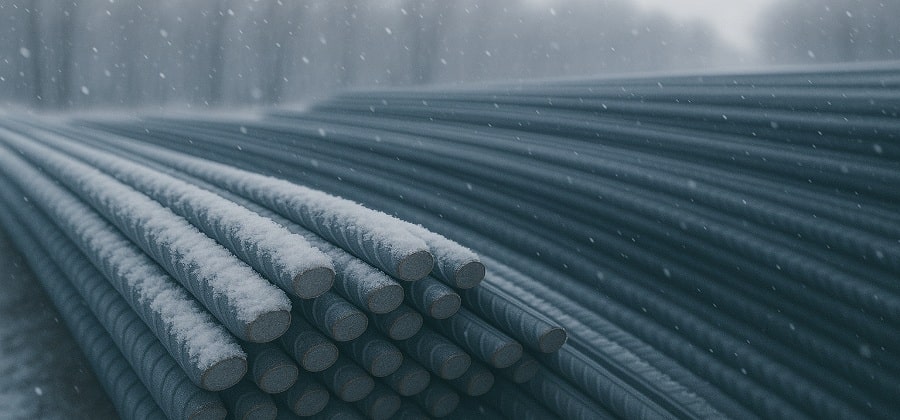 قیمت میلگرد در آستانه فصل سرما؛ تقاضا کم اما قیمت ها مقاوم