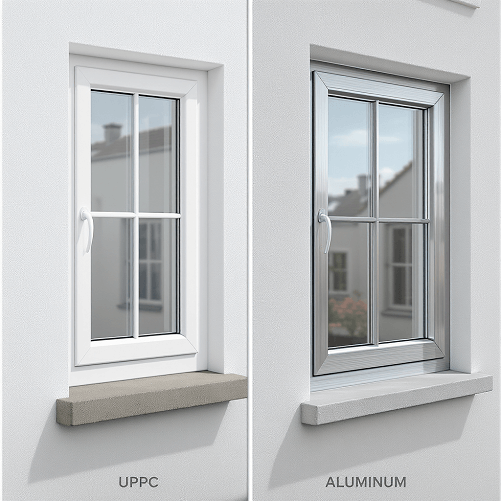 مقایسه پنجره UPVC و پنجره آلومینیومی کدام بهتر است؟مزایای هار کدام