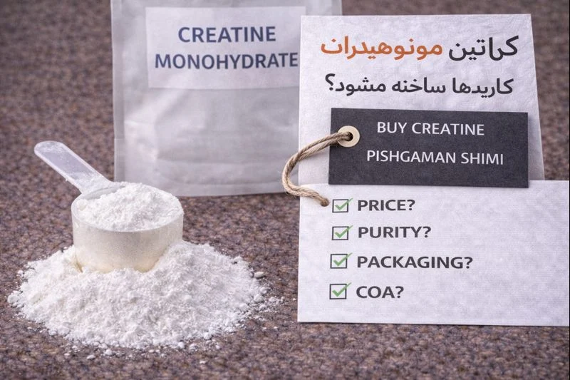 کراتین مونوهیدرات چگونه ساخته می‌شود؟ کاربردها در صنعت غذایی + قیمت کراتین مونوهیدرات خالص
